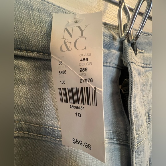 New York & Company Light Blue Denim Skirt - Picture 3 of 4
